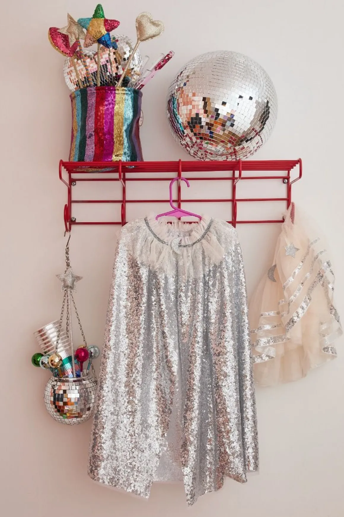 Jupe tutu à sequins argentés