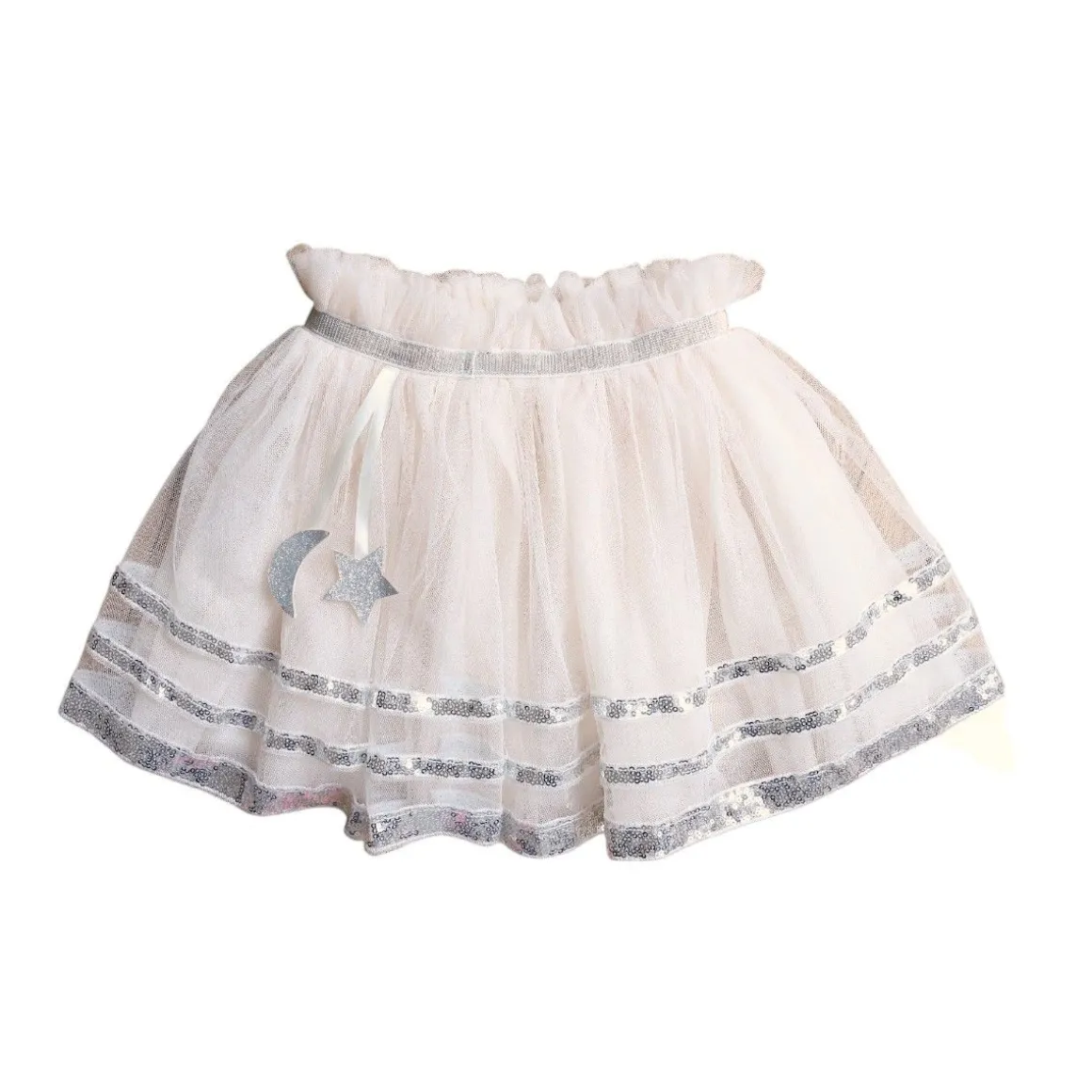 Jupe tutu à sequins argentés