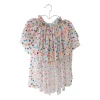 Jupe tutu avec traîne à pois multicolores