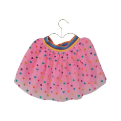 Jupe tutu rose cœurs multicolores