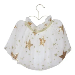 Jupe tutu étoiles à sequins dorés