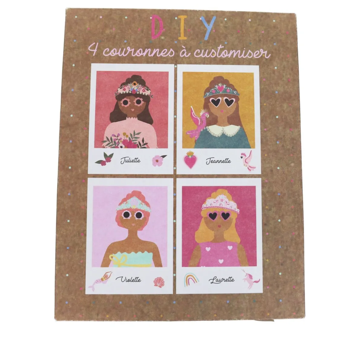 Kit 4 couronnes à customiser Do It Yourself