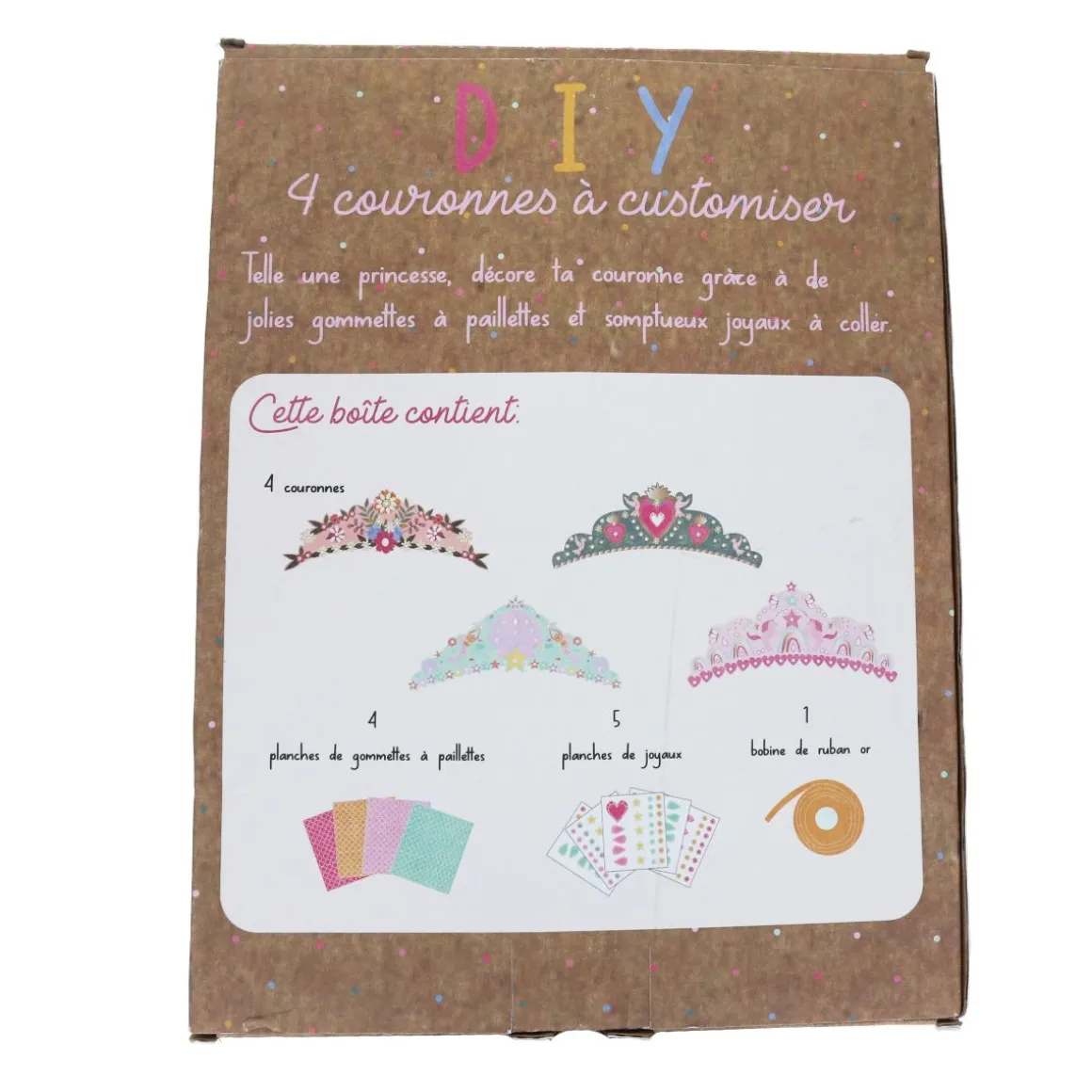 Kit 4 couronnes à customiser Do It Yourself
