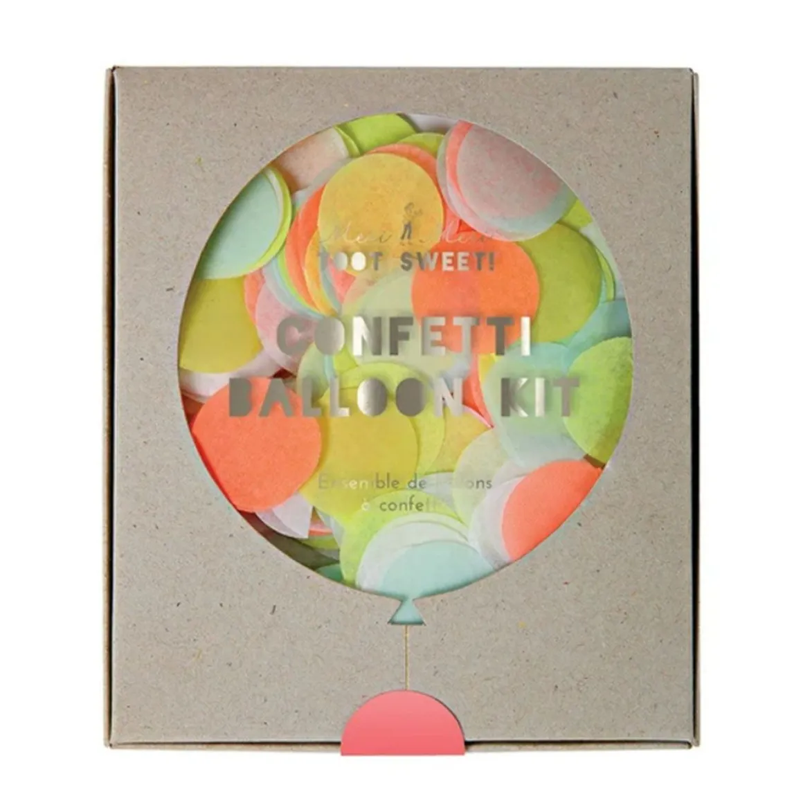 kit ballons confettis flashy