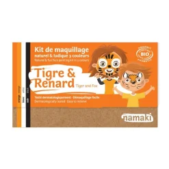 Kit de maquillage 3 couleurs Tigre et Renard
