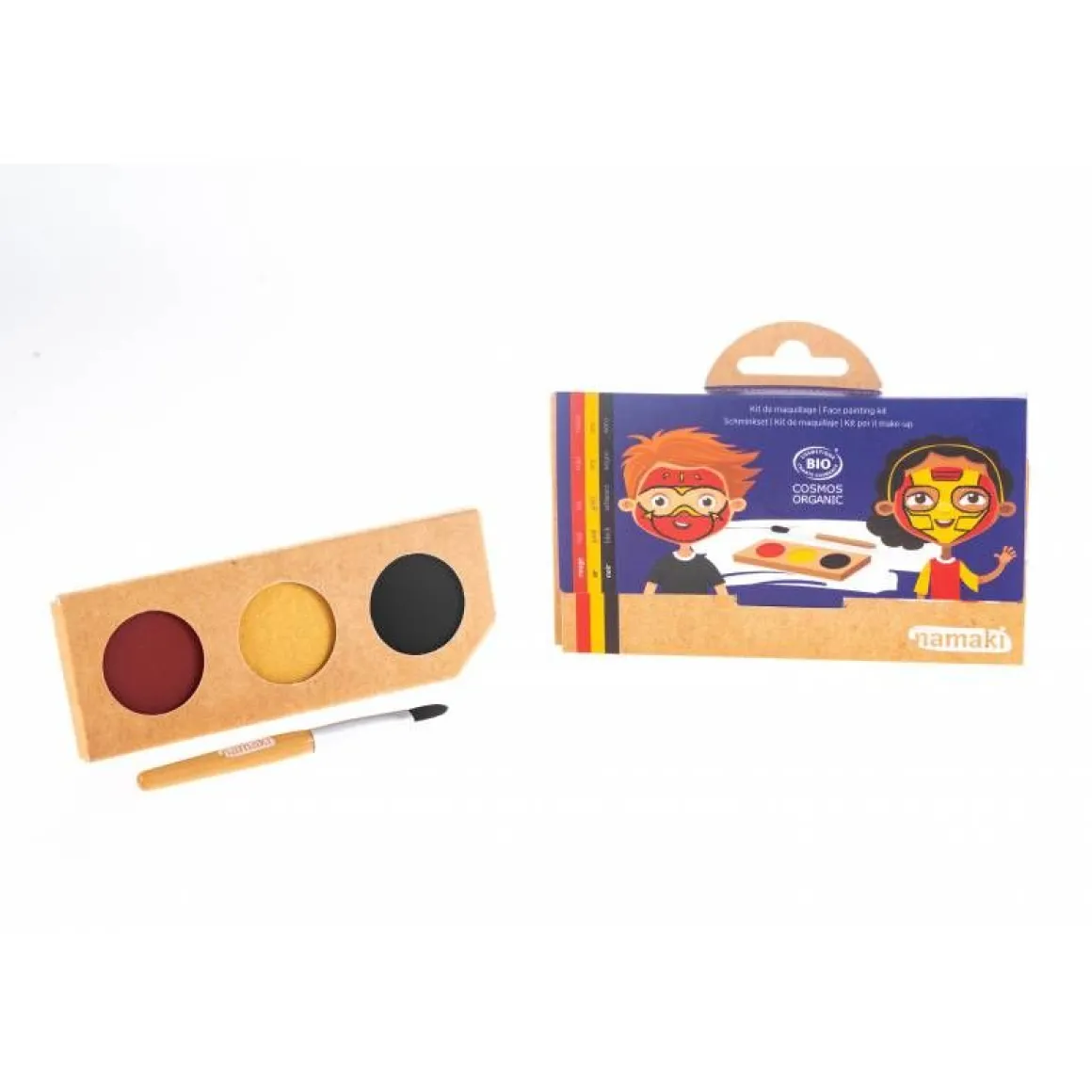 Kit maquillage 3 couleurs Ninja et Super-héros Cosmos organic