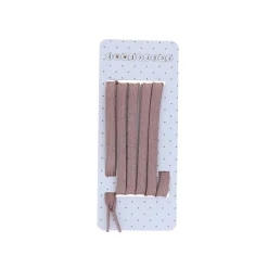 Lacets lurex roses