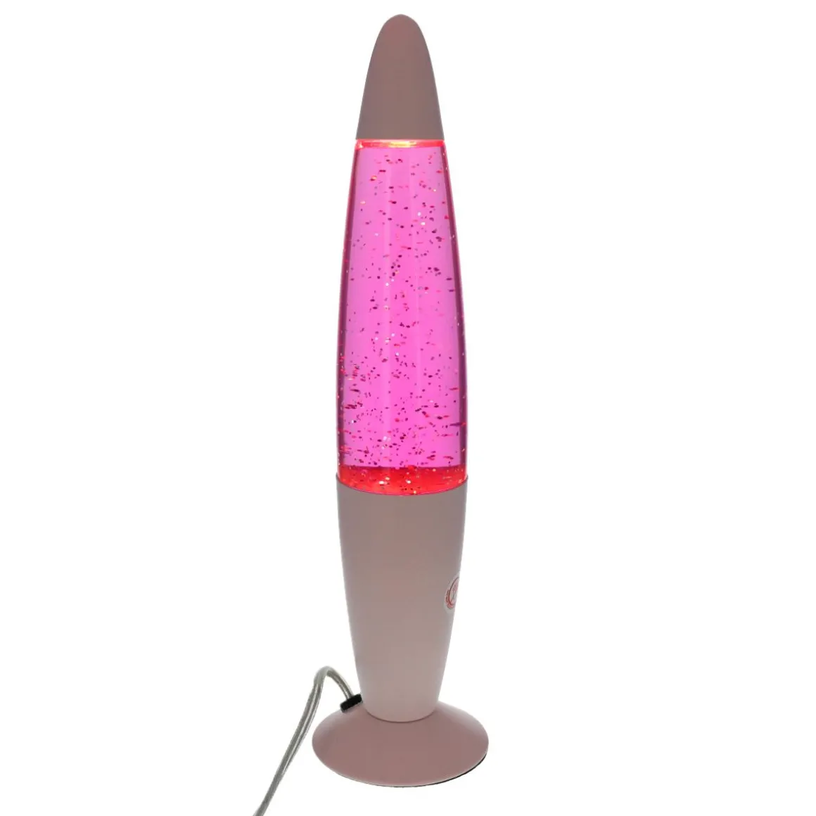 Lampe à lave paillettes rose