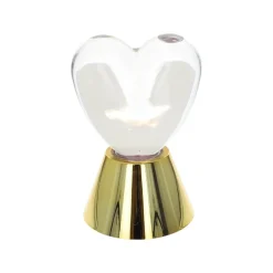 Lampe cœur rose à paillettes