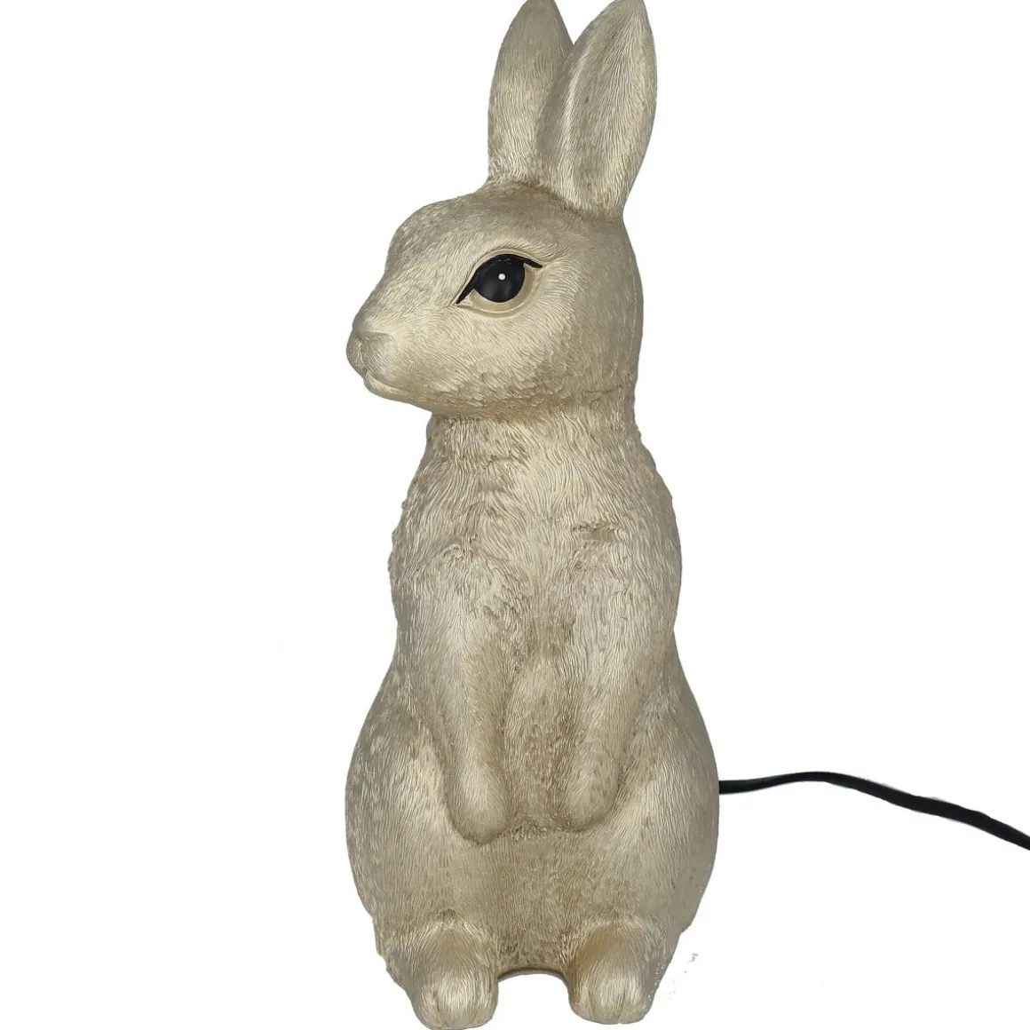 Lampe lapin dorée