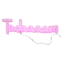 Lampe néon LED rose Tadaaaam