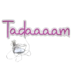 Lampe néon LED rose Tadaaaam