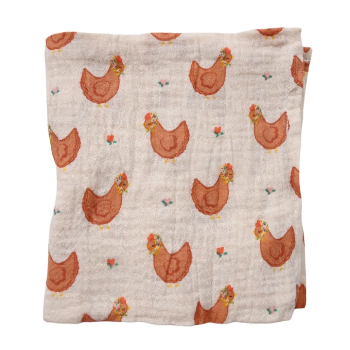 Lange poules 70x70 cm - La petite poule rousse