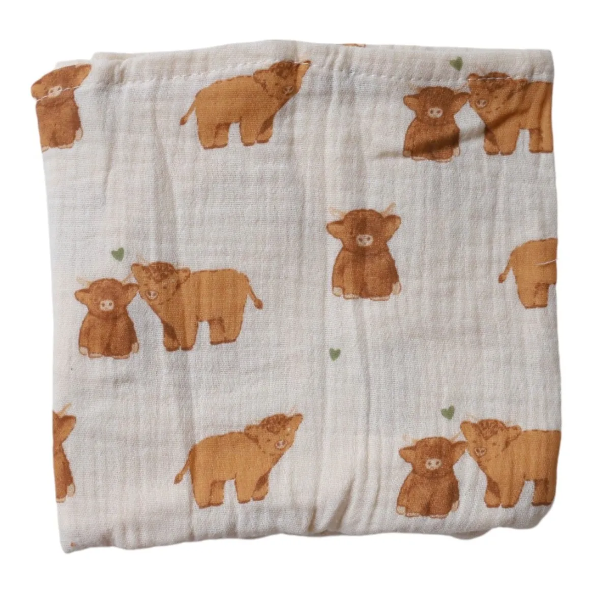 Lange vaches 70x70 cm - Bébé Highland