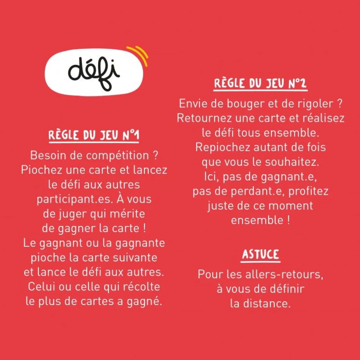 Les défis cool jeu Move It