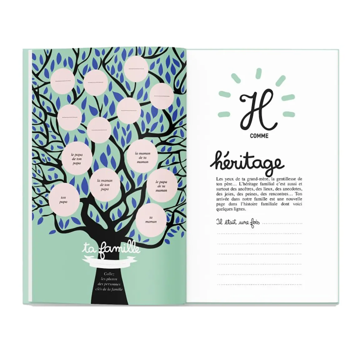 Livre de naissance "Ta première année de A à Z"