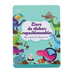 Livre stickers repositionnables Le musée des dinosaures