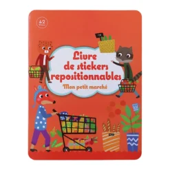 Livre stickers repositionnables Mon petit Marché
