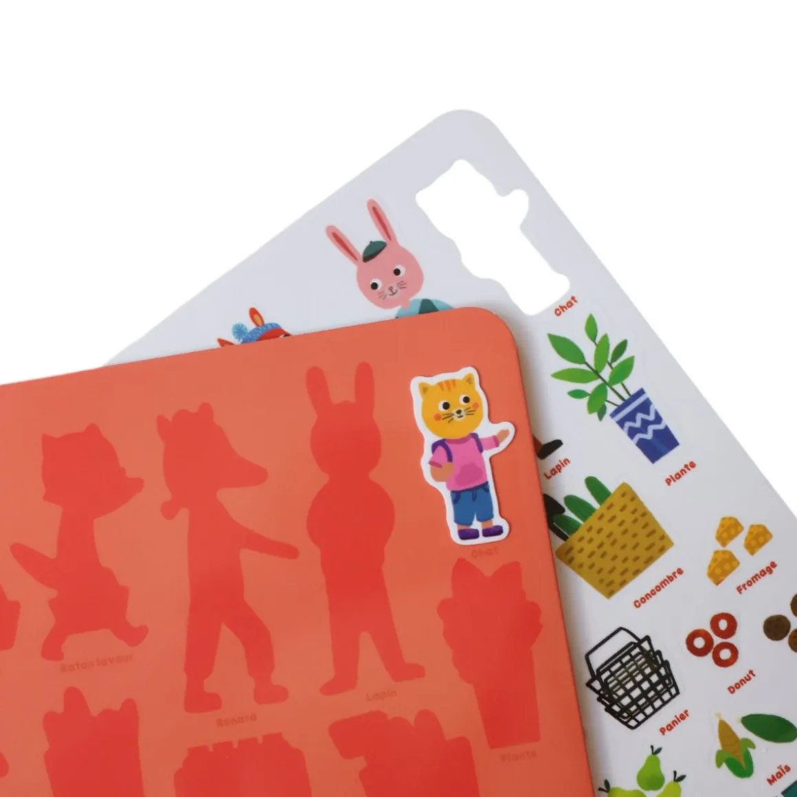 Livre stickers repositionnables Mon petit Marché