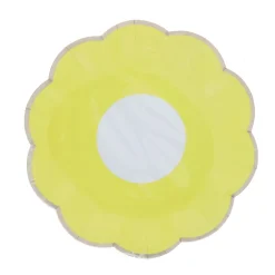 Lot de 8 assiettes en carton fleur