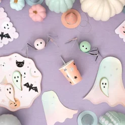 Lot de 8 assiettes en carton Halloween