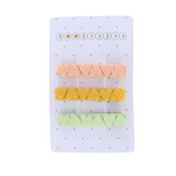 Lot de 3 barrettes à coeurs