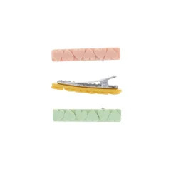Lot de 3 barrettes à coeurs