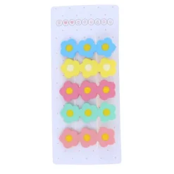 Lot de 5 barrettes 3 fleurs