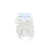 Lot de 2 barrettes à nœud crème à pois
