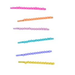 Lot de 6 barrettes perles