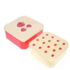 Lot de 2 boîtes à goûter fraises