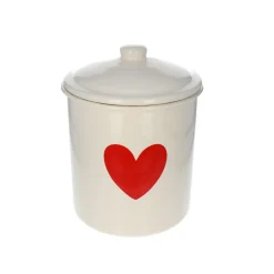 Lot de 3 boîtes métal cœur rouge
