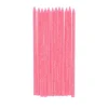 Lot de 12 bougies à paillettes roses
