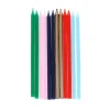 Lot de 12 bougies multicolores