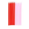 Lot de 12 bougies roses et rouges