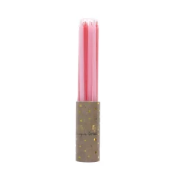Lot de 12 bougies roses et rouges