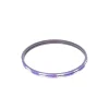 Lot de 2 bracelets en métal indien violet poinçon argent