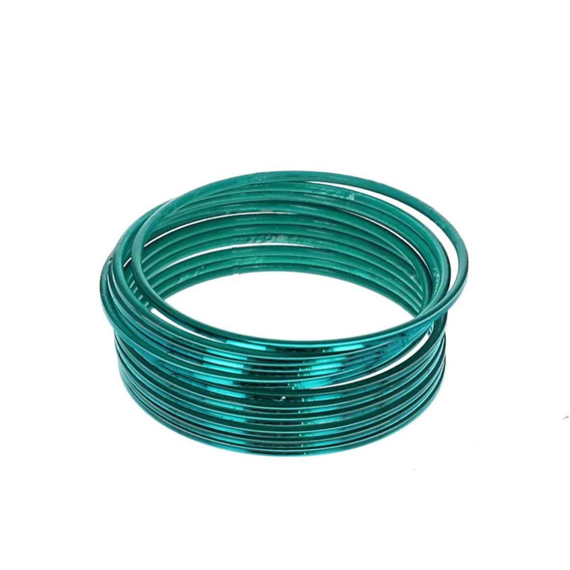 Lot de 12 bracelets en métal indien turquoise