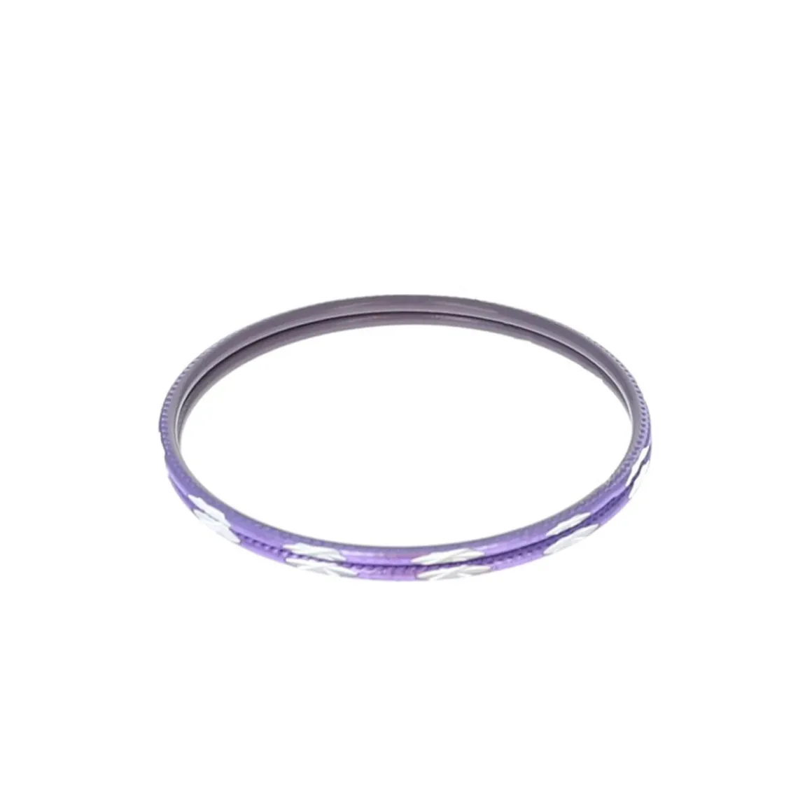 Lot de 2 bracelets en métal indien violet poinçon argent
