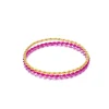 Lot de 3 bracelets torsadés rose et doré