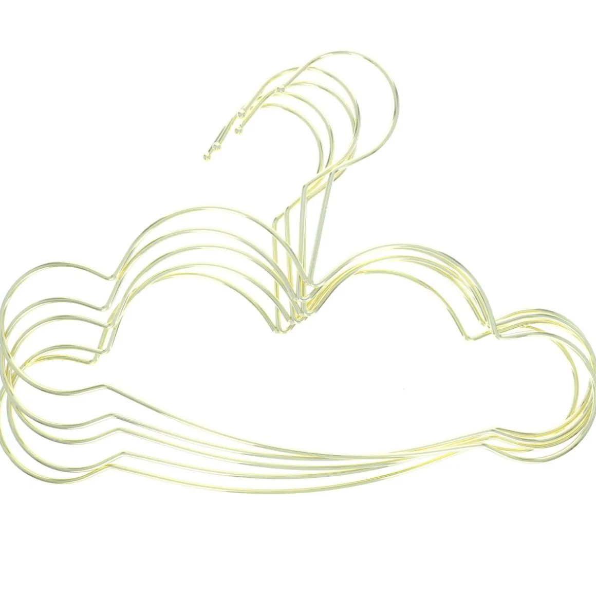 Lot de 5 cintres nuage doré