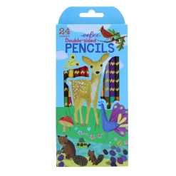 Lot de 12 crayons double face "Life On Earth"