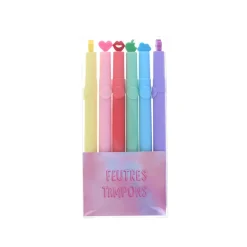 Lot de 6 feutres tampons