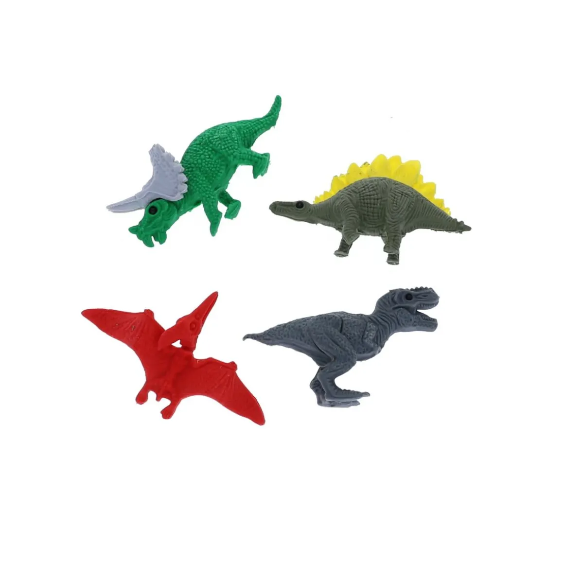 Lot de 4 gommes dinosaures