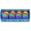 Lot de 4 gommes œufs arc en ciel