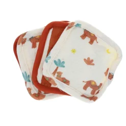 Lot de 5 lingettes lavables en éponge - Sahara