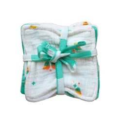 Lot de 5 lingettes lavables en éponge - Les Inséparables