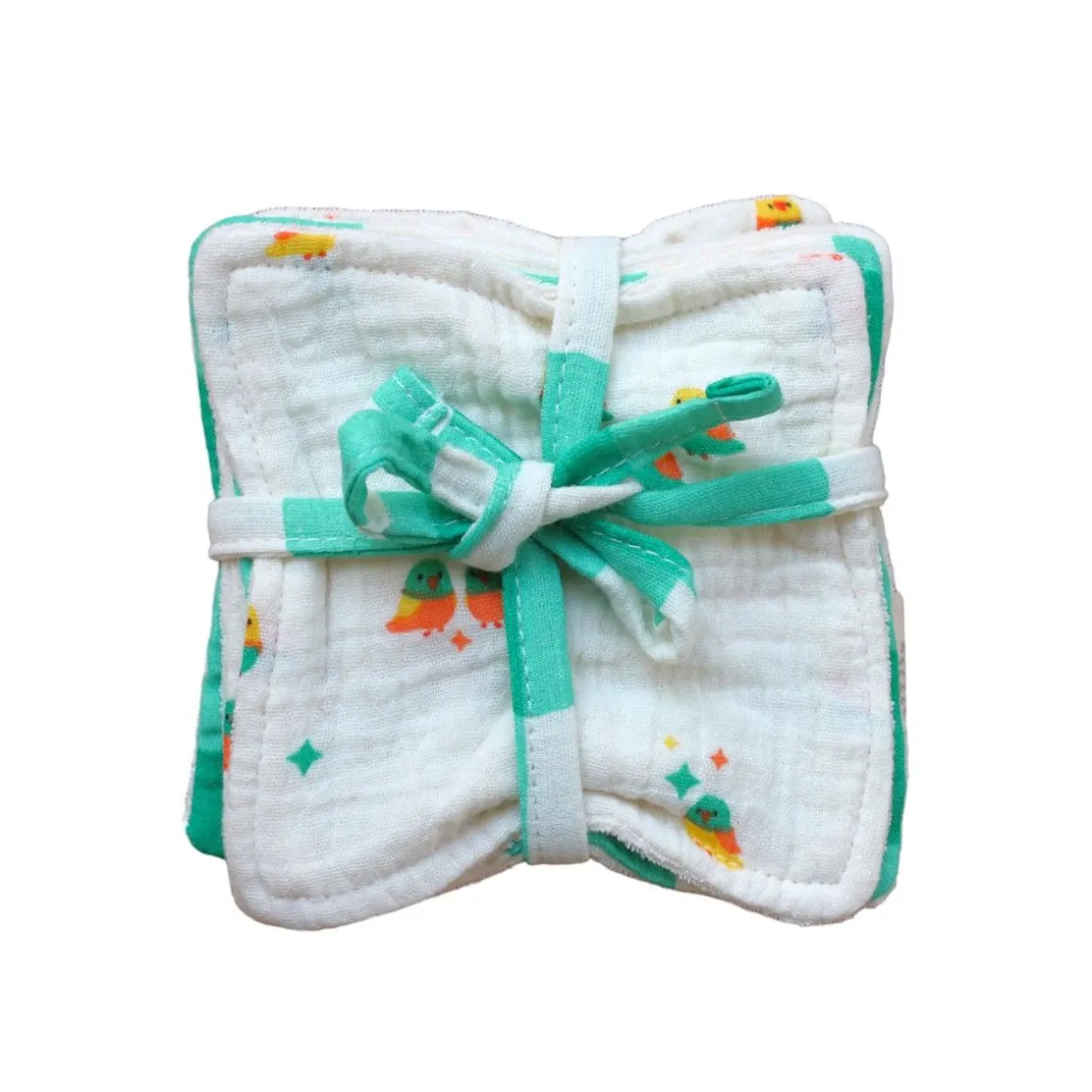 Lot de 5 lingettes lavables en éponge - Les Inséparables