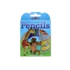 Lot de 12 mini crayons de couleurs arc-en-ciel