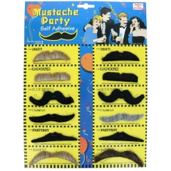 Lot de 12 moustaches